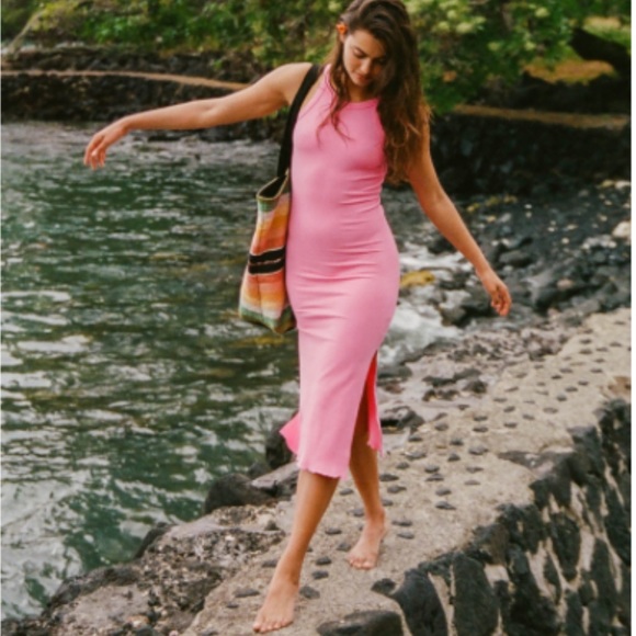 O'Neill Dresses & Skirts - 🔥🔥O’NEILL - LAGOON SOLID RIB KNIT MIDI DRESS
